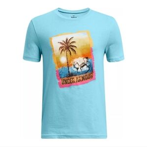 NWT Under Armour Boys' In The Shade Graphic Short Sleeve Shirt, Boy's LG & XL​